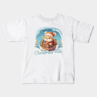 Christmas ride Kids T-Shirt